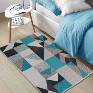 Tapete Pie De Cama Plano Estampado 50x90 Cm Ref 01